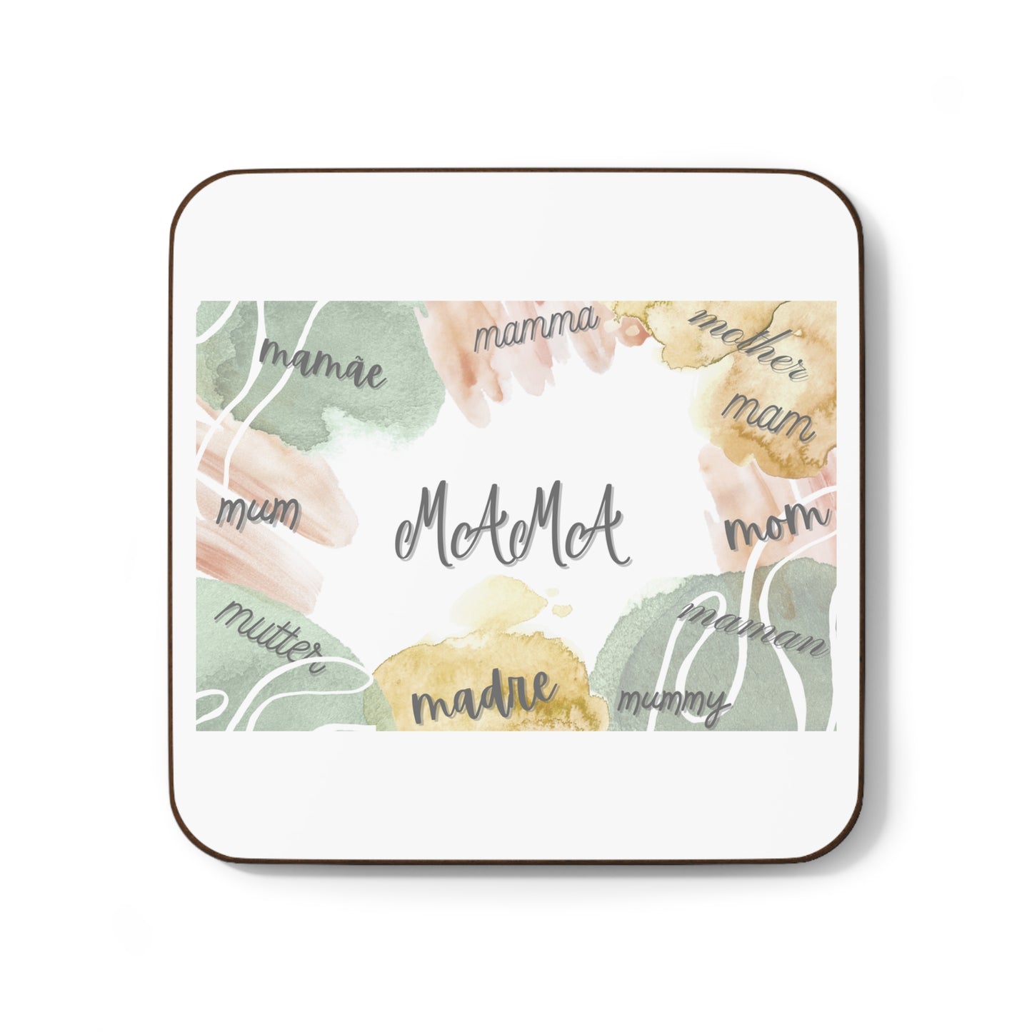 MAMA Mothers Day gift coaster Mum Mam Mom Maman Madre Mutter Mamma Mamãe