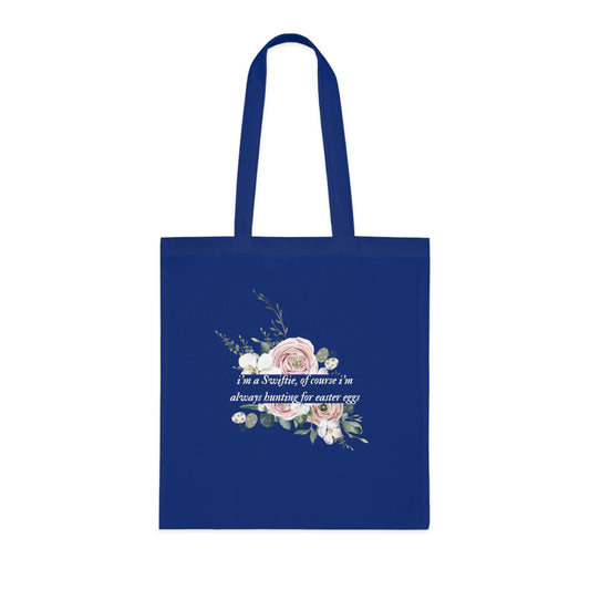 Im a Swiftie of course Im always hunting for Easter eggs tote bag with folklore font