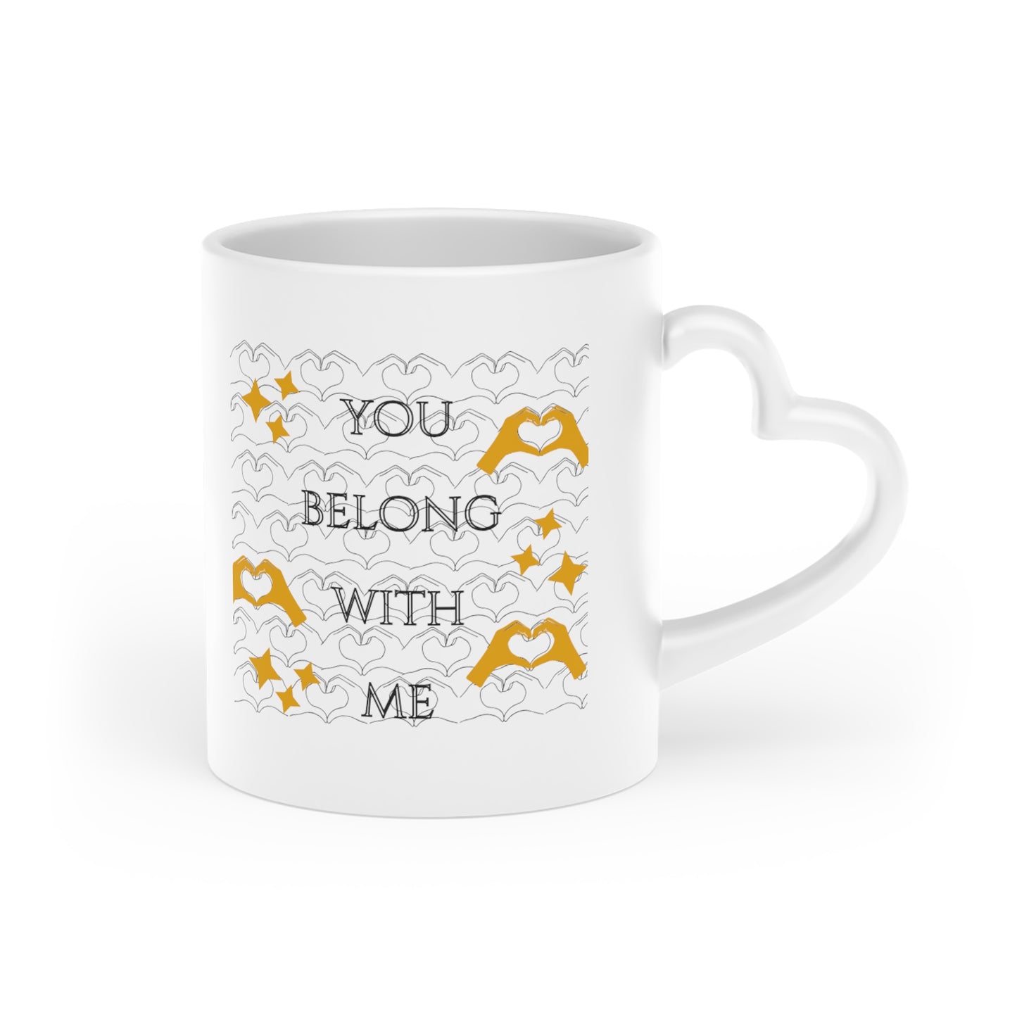 Swiftie gift Fearless Taylor's version You Belong with Me themed valentine's Heart-Shaped Mug