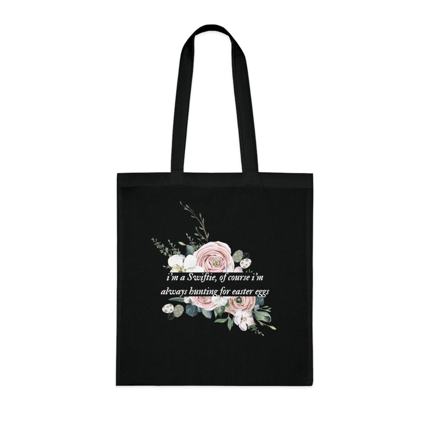 Im a Swiftie of course Im always hunting for Easter eggs tote bag with folklore font