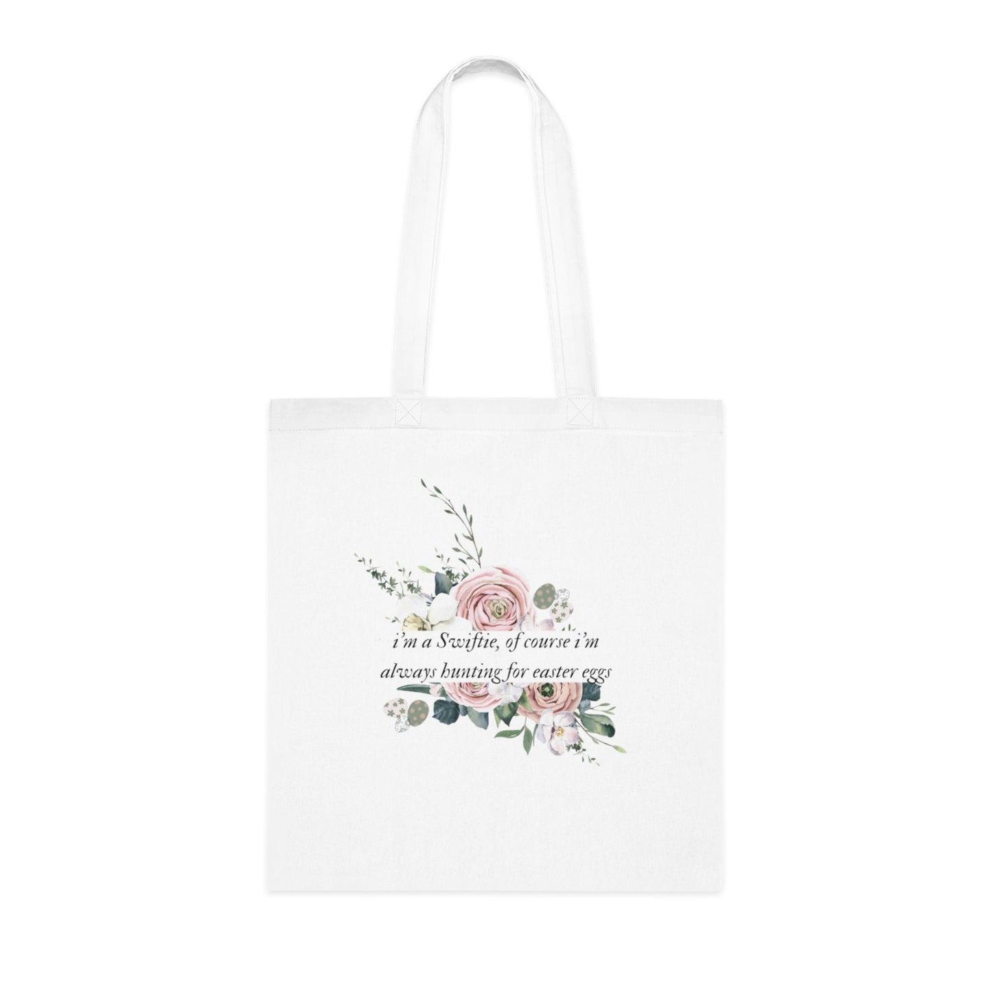 Im a Swiftie of course Im always hunting for Easter eggs tote bag with folklore font