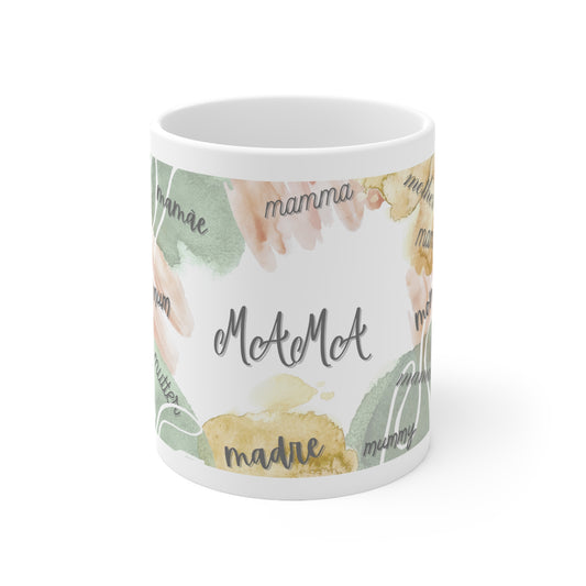 MAMA Mothers Day gift mug Mum Mam Mom Maman Madre Mutter Mamma Mamãe