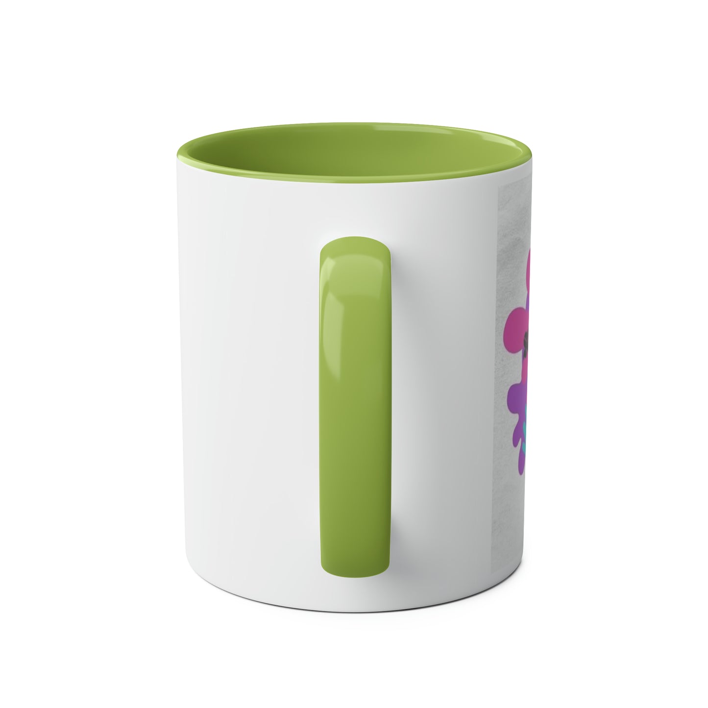 Funny slogan pastel You dont scare me I teach tiny humans two-Tone Coffee Mugs, 11oz