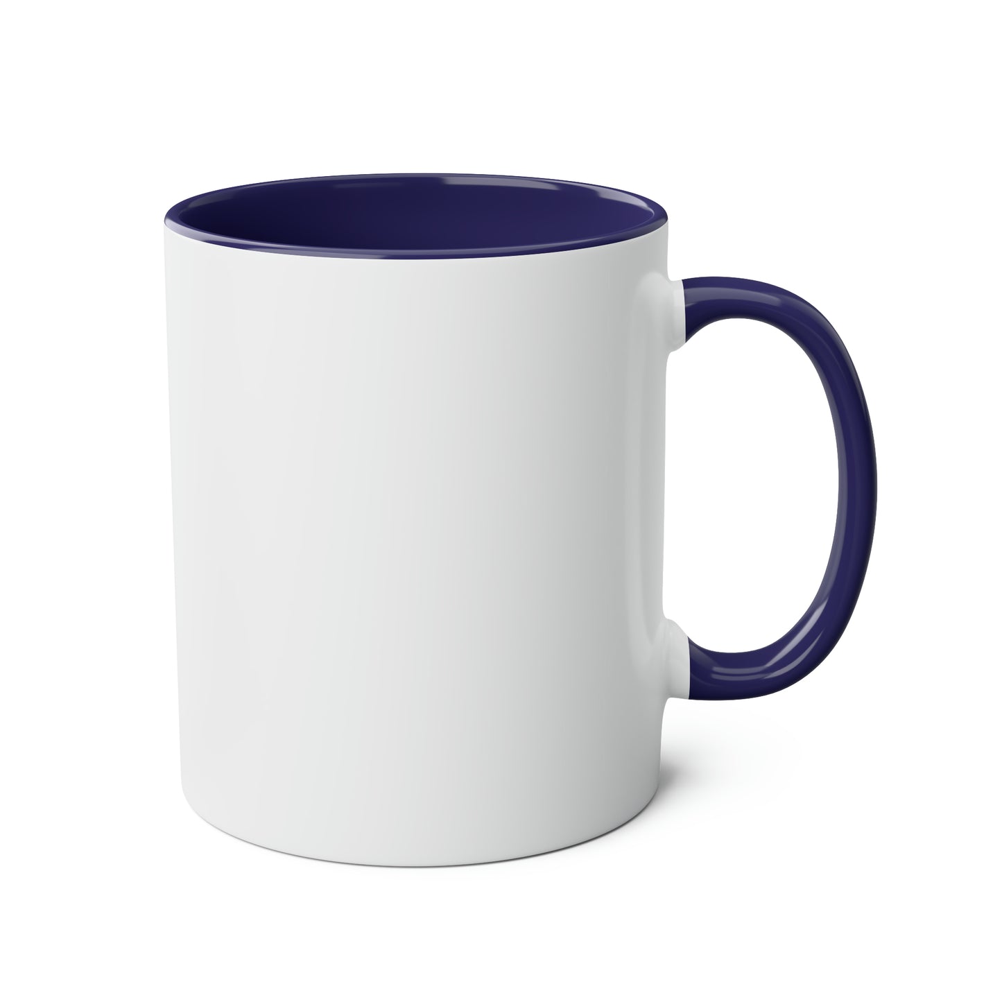 Funny slogan I do not have ducks or a row I have squirrels at a rave two-Tone Coffee Mugs, 11oz