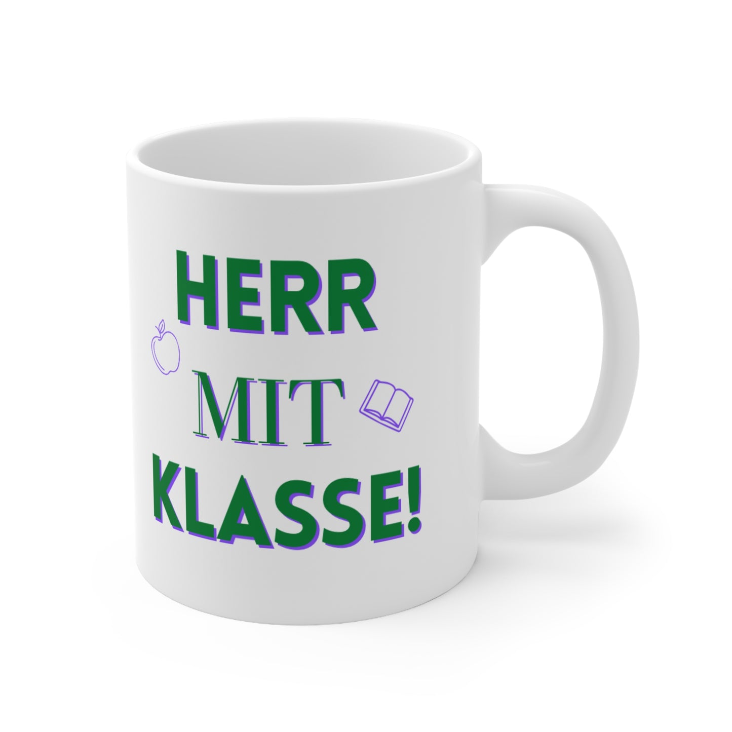 German teacher gift mug Herr mit Klasse