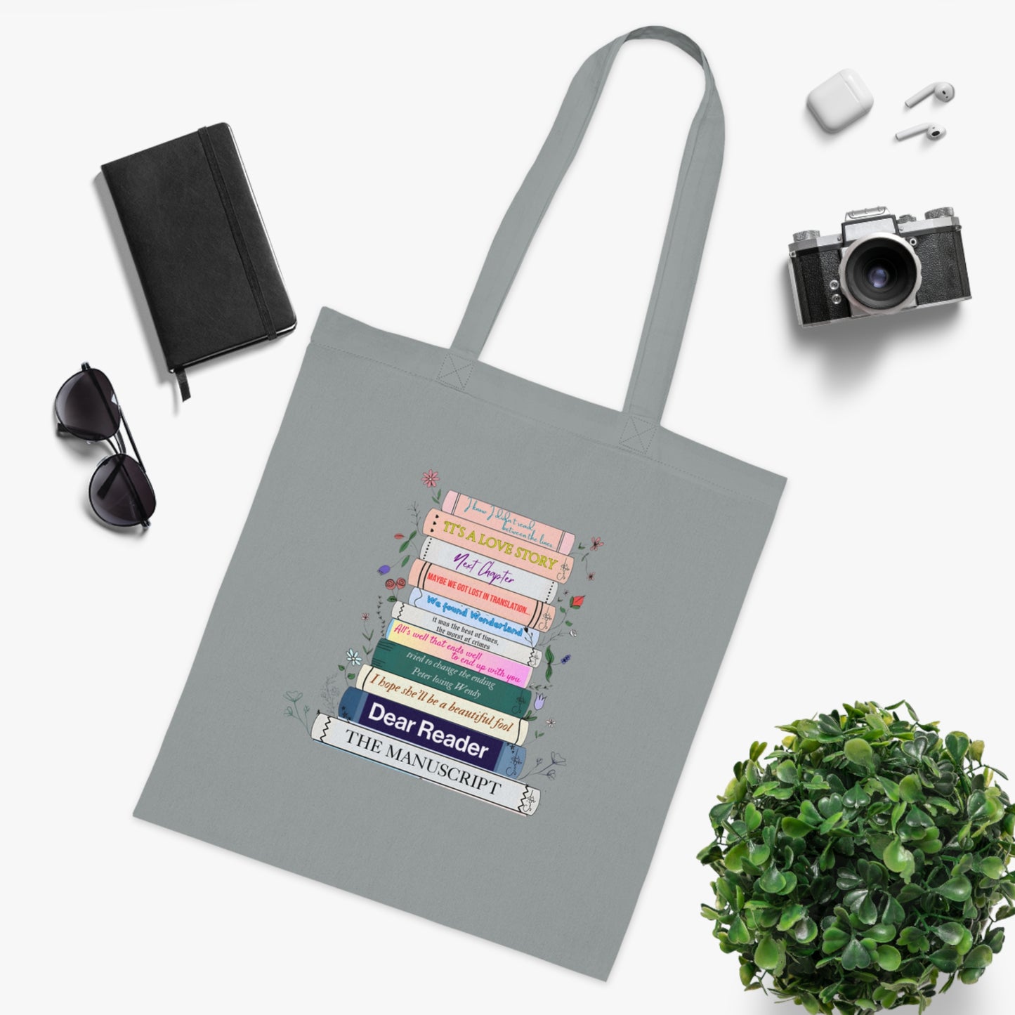 Swiftie eras books literature tote bag with reading quotes from different eras