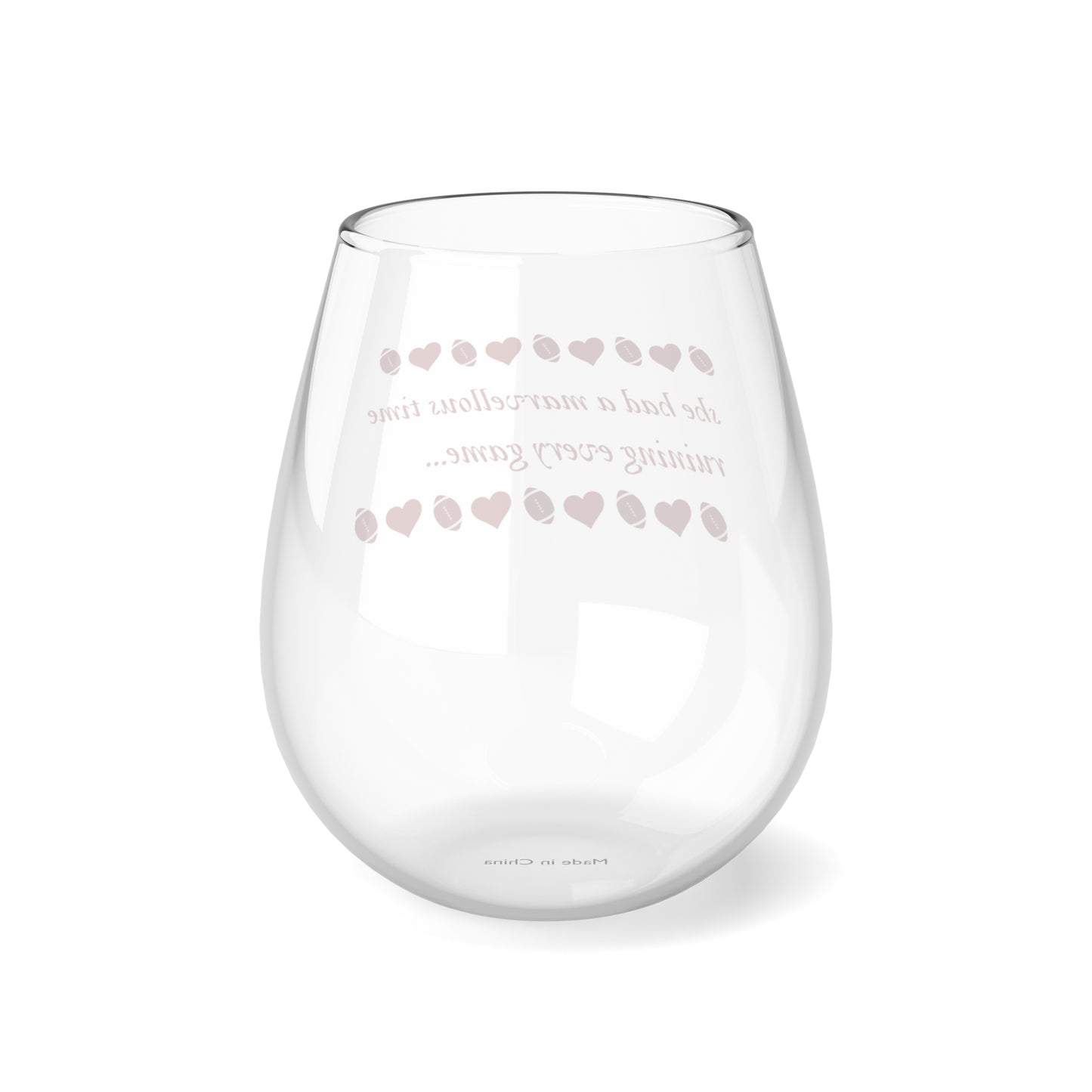 She had a marvellous time ruining every game Taylor folklore quote Super Bowl stemless Wine Glass