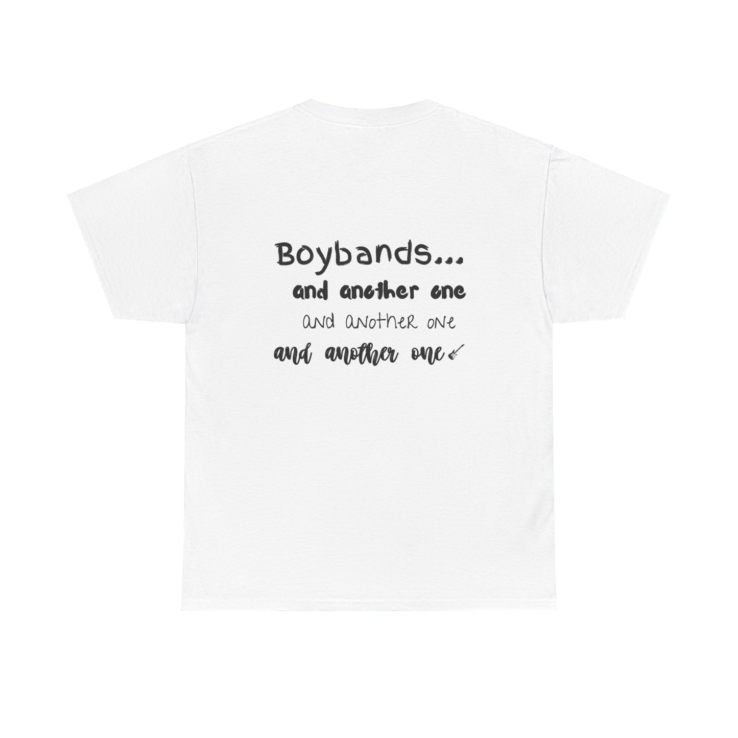 Boybands and another one mmm bop ing to the year 3000 Busted and Hanson fan gig t shirt