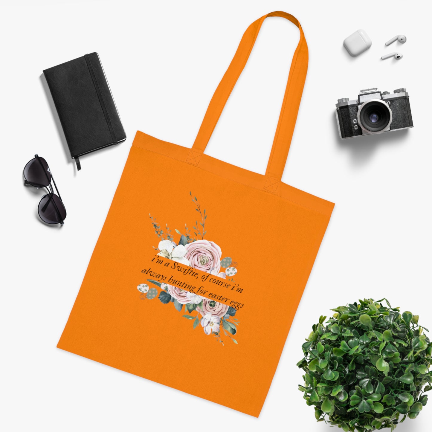 Im a Swiftie of course Im always hunting for Easter eggs tote bag with folklore font