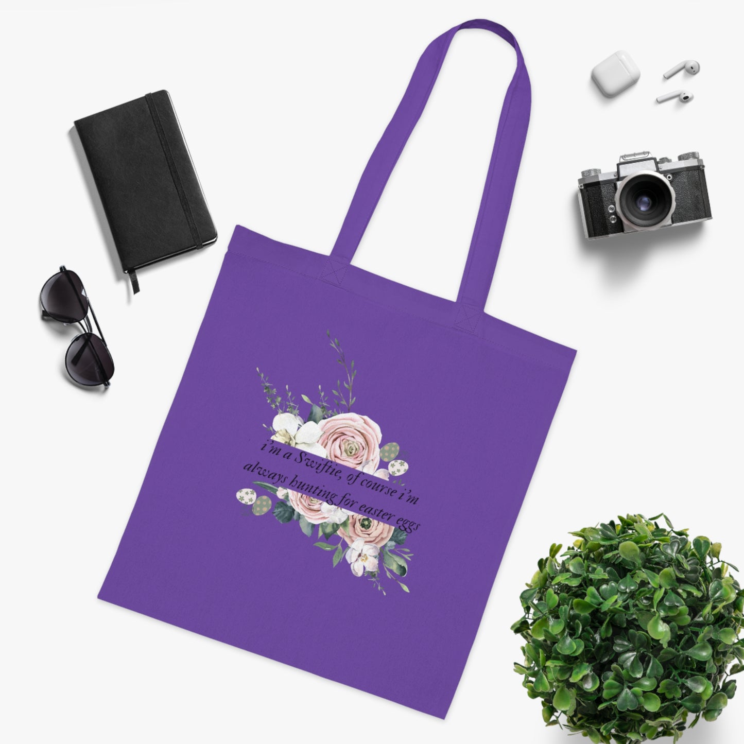 Im a Swiftie of course Im always hunting for Easter eggs tote bag with folklore font