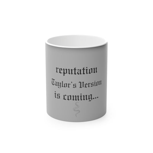 reputation taylors version is coming magic colour changing mug