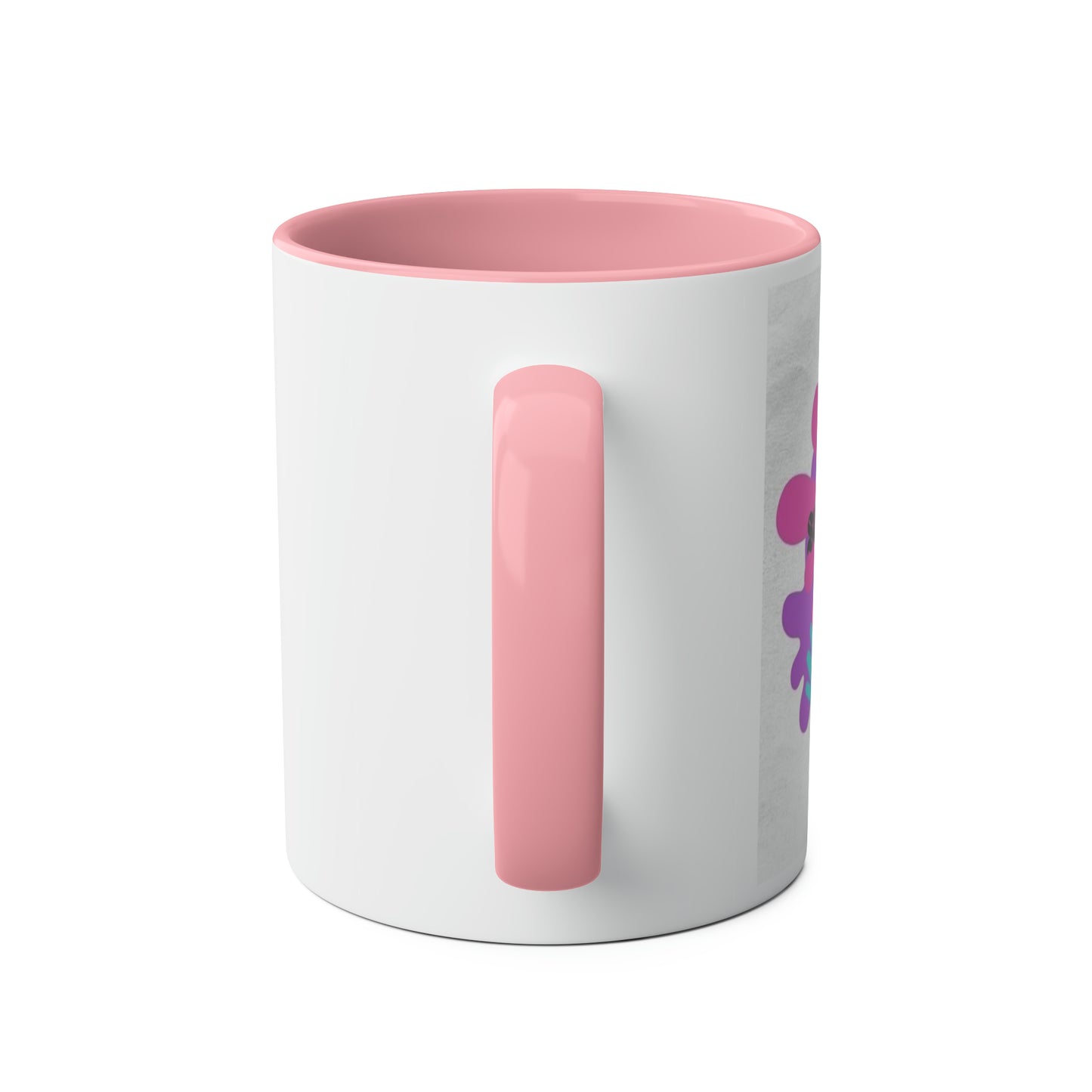 Funny slogan pastel You dont scare me I teach tiny humans two-Tone Coffee Mugs, 11oz