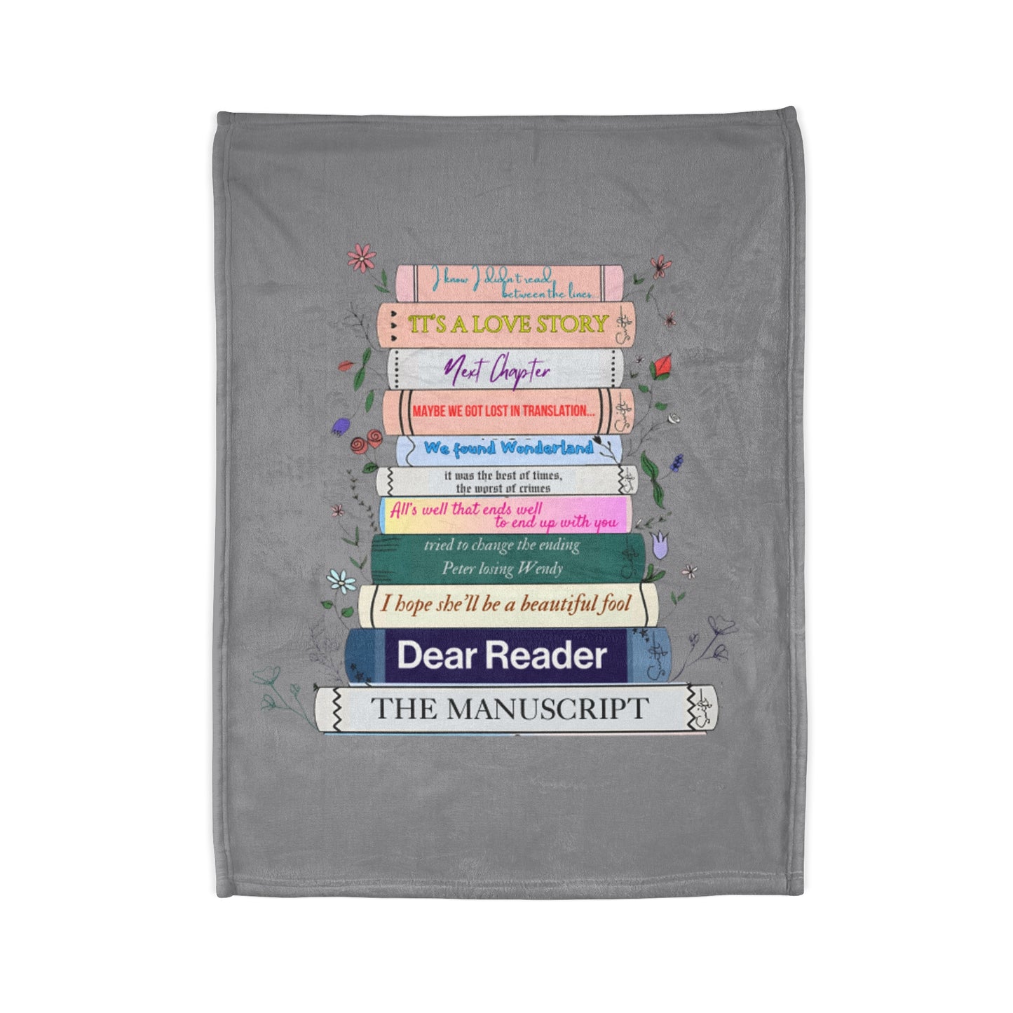 Swiftie in my reading era literature eras books blanket