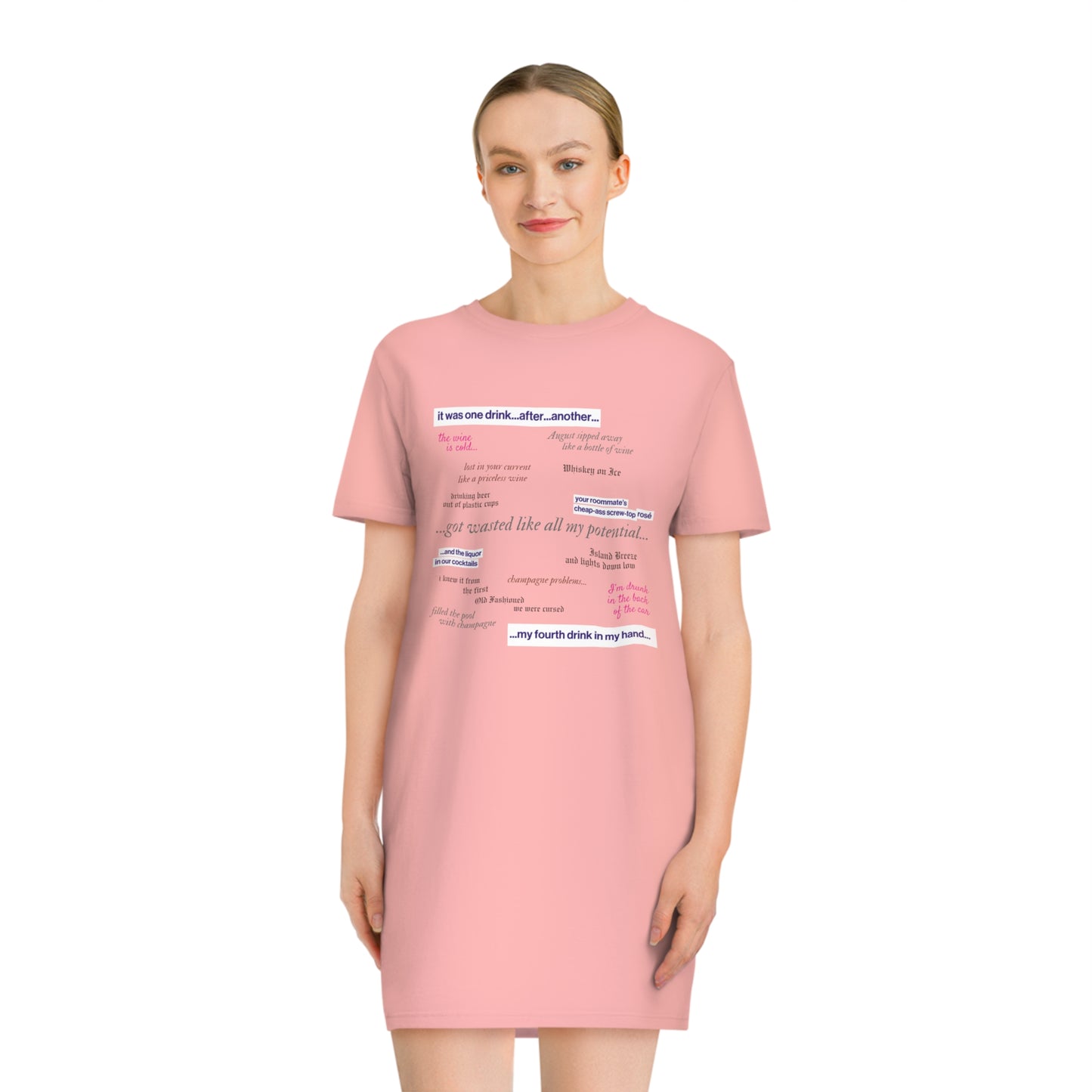 Swiftie Drinking eras Spinner T-Shirt Dress