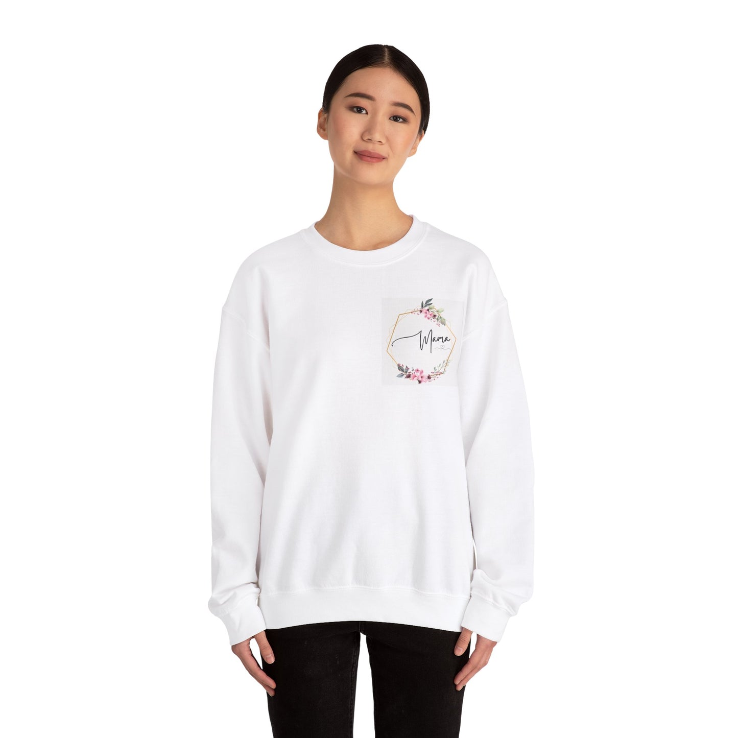 Mama floral design sweatshirt