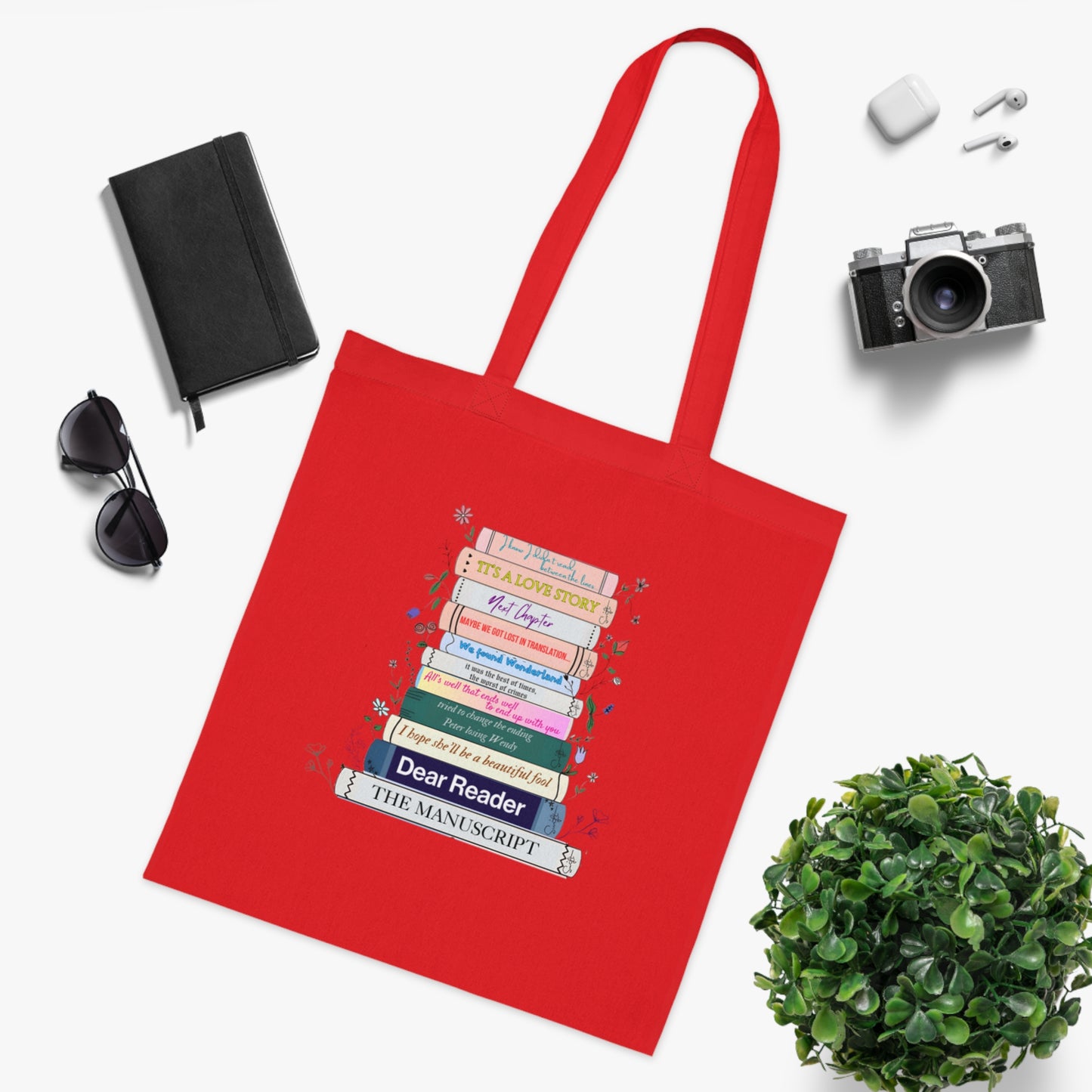 Swiftie eras books literature tote bag with reading quotes from different eras