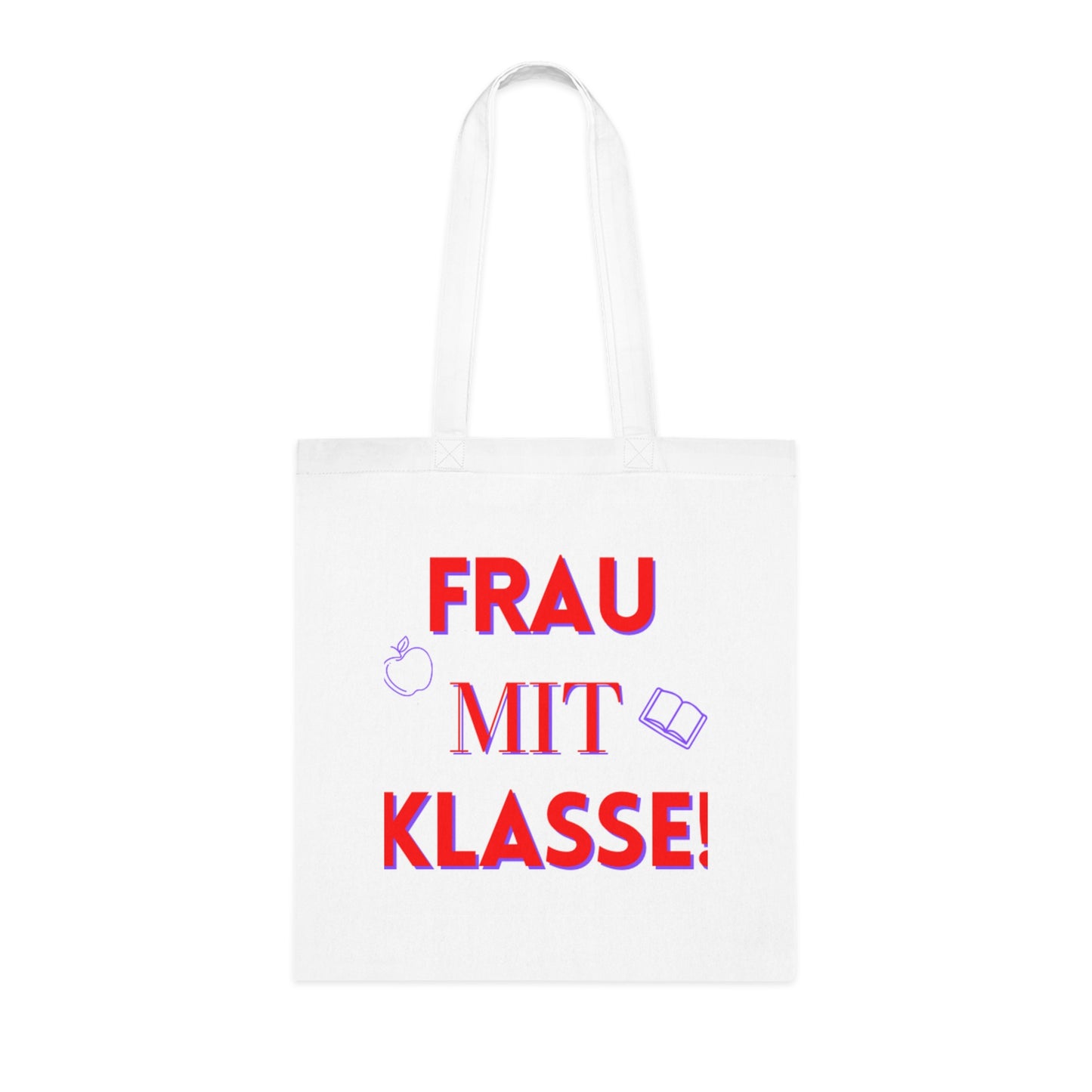 German teacher gift funny pun tote bag Frau mit Klasse