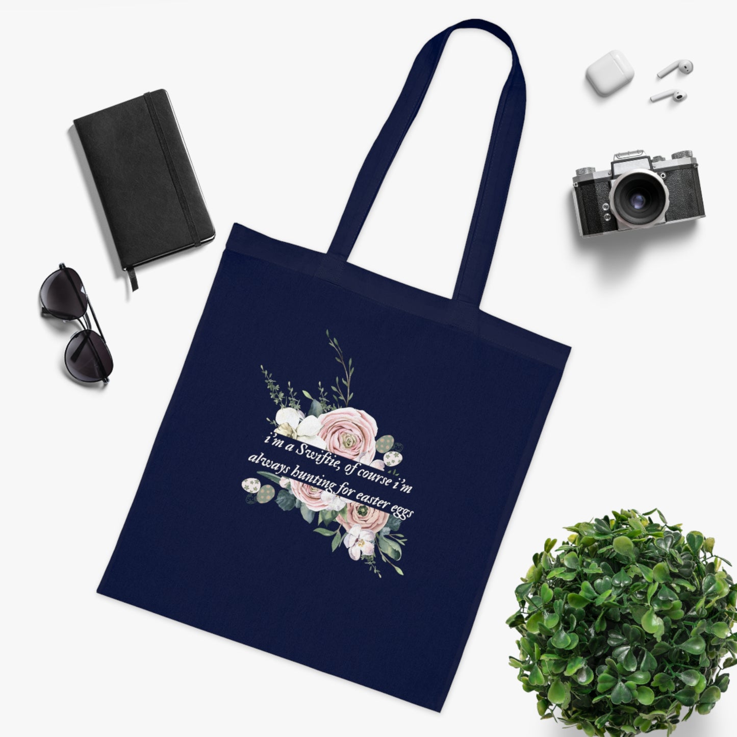 Im a Swiftie of course Im always hunting for Easter eggs tote bag with folklore font