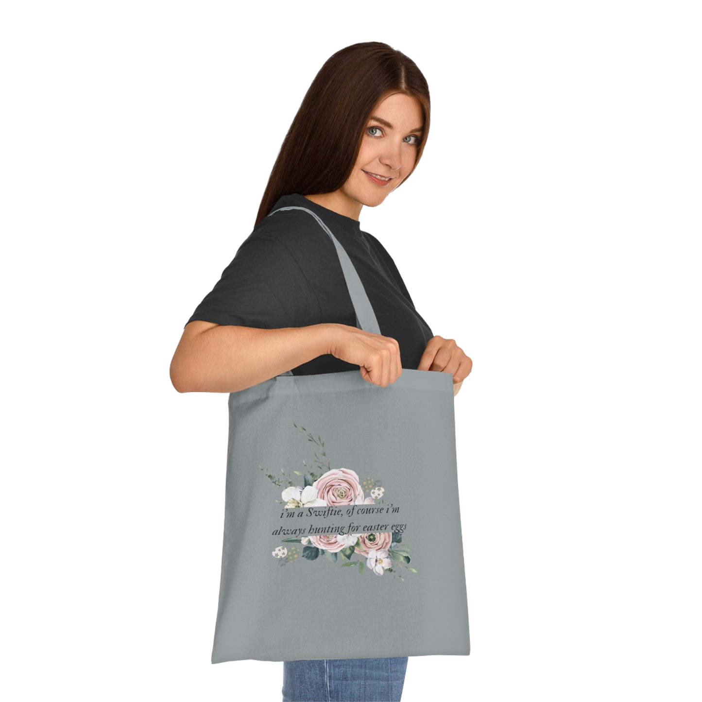 Im a Swiftie of course Im always hunting for Easter eggs tote bag with folklore font