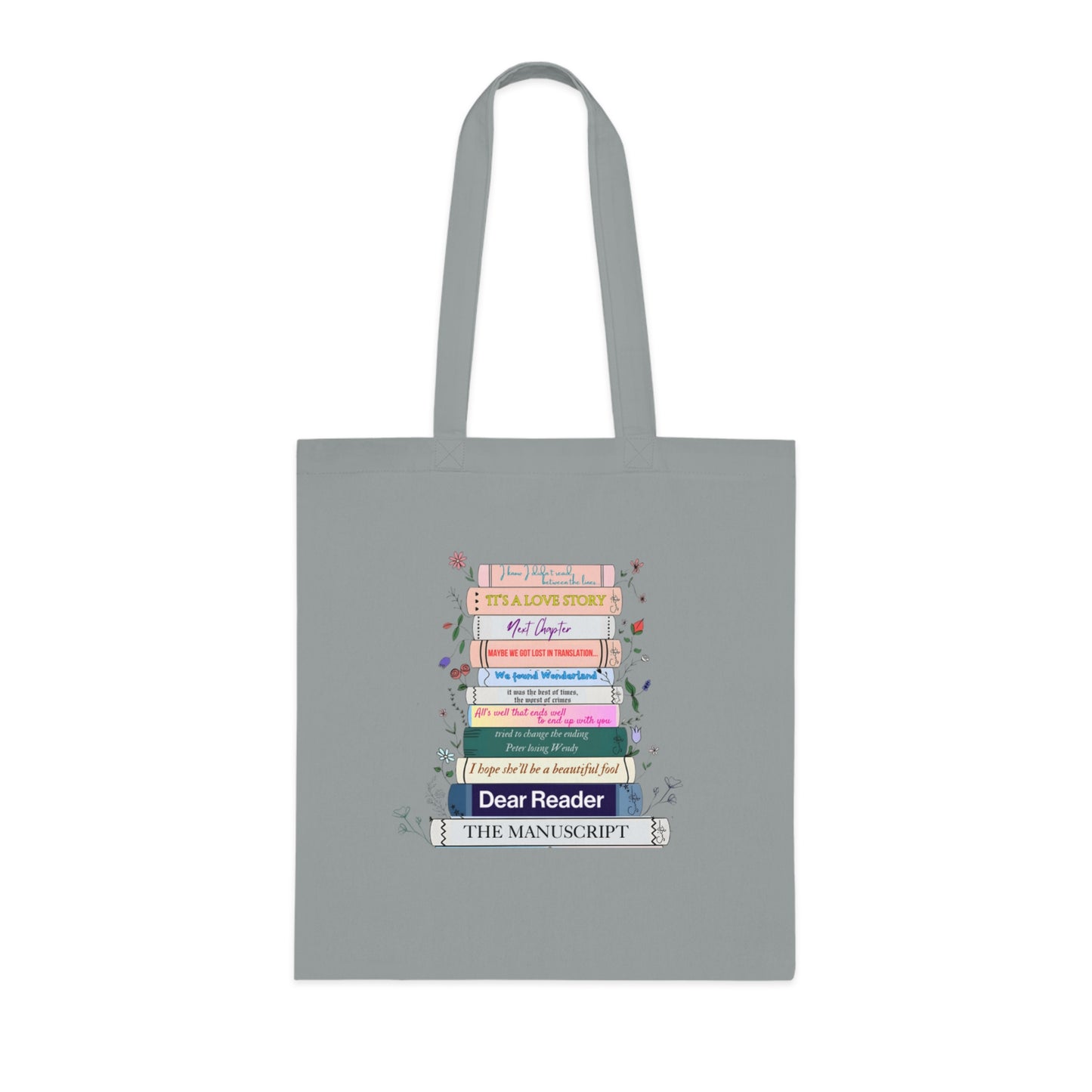 Swiftie eras books literature tote bag with reading quotes from different eras