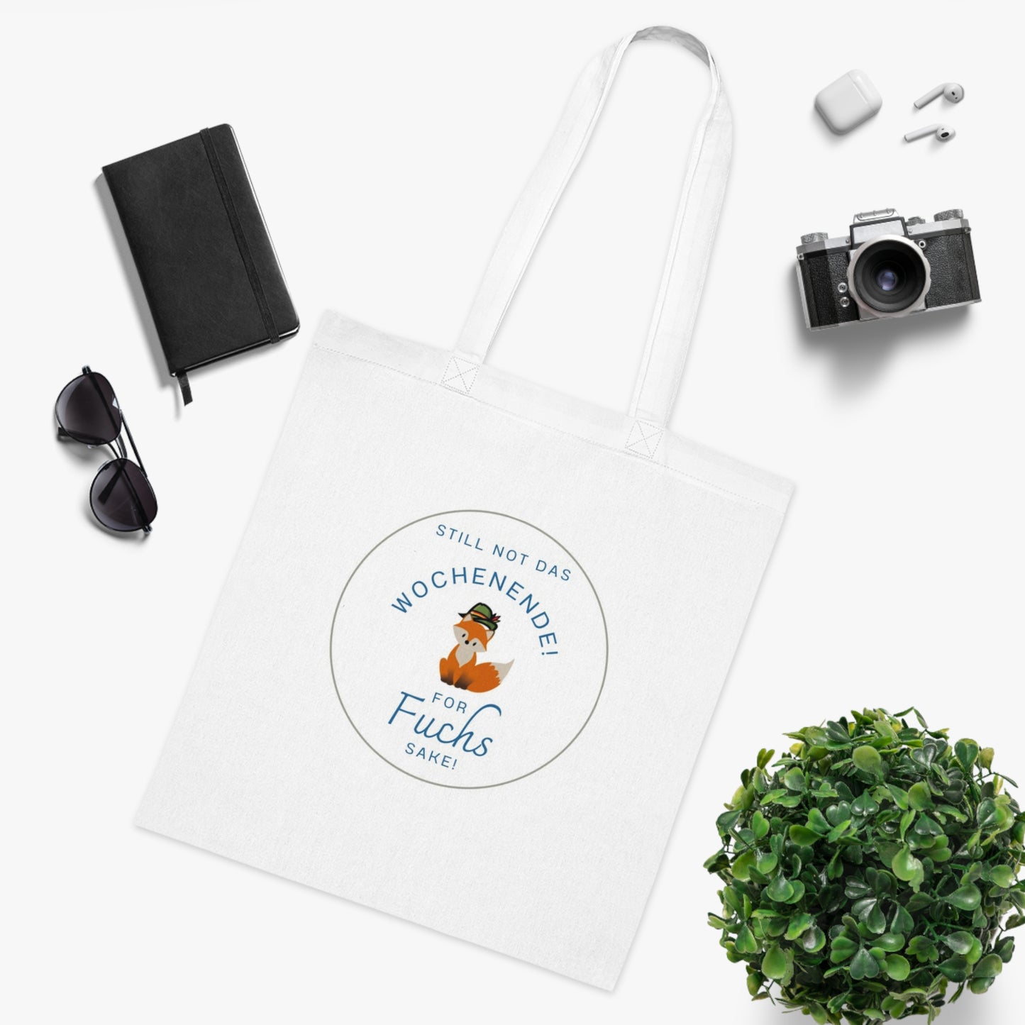 German teacher gift German pun tote bag Still not das Wochenende for Fuchs sake