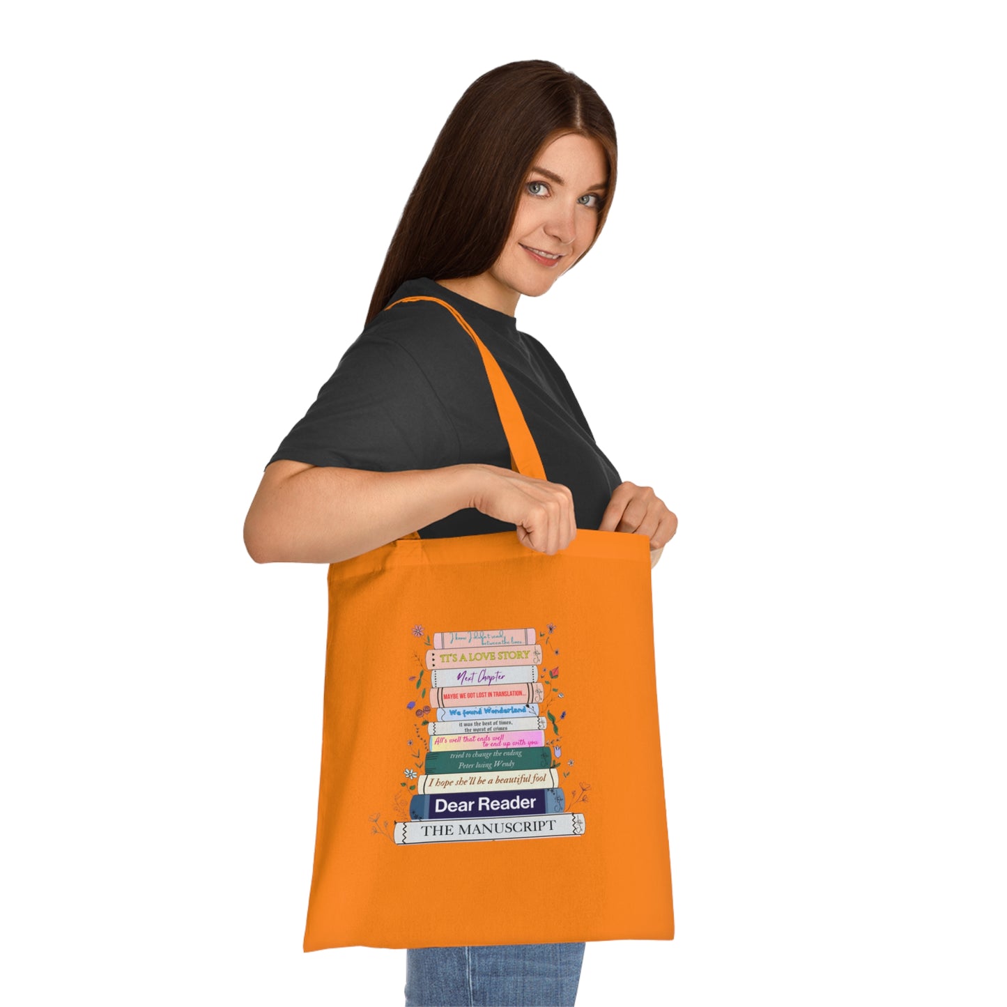 Swiftie eras books literature tote bag with reading quotes from different eras